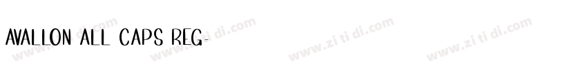 Avallon All Caps Reg字体转换
